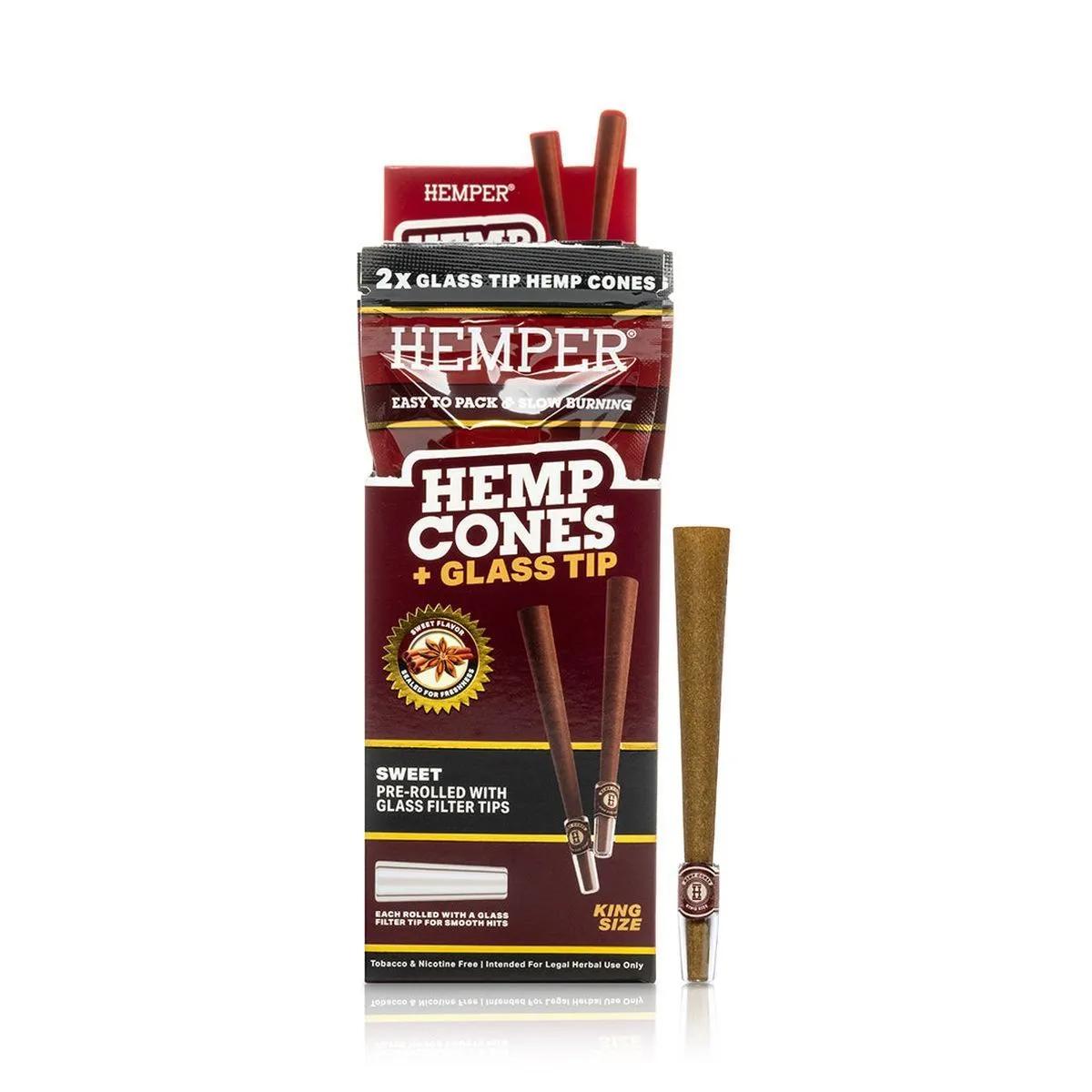 King Size Cones + Glass Tips 2PK