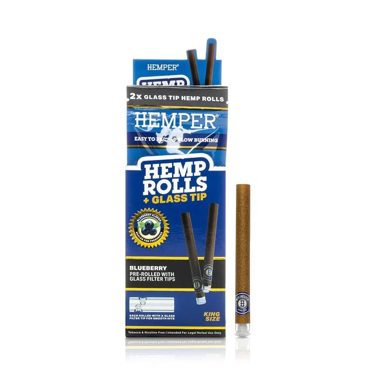 King Size Rolls + Glass Tip 2PK