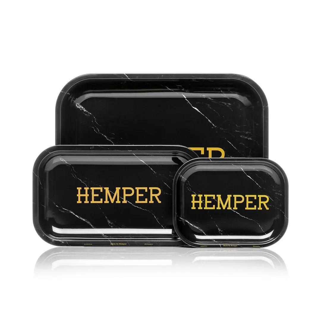 Luxe Black Marble Rolling Tray