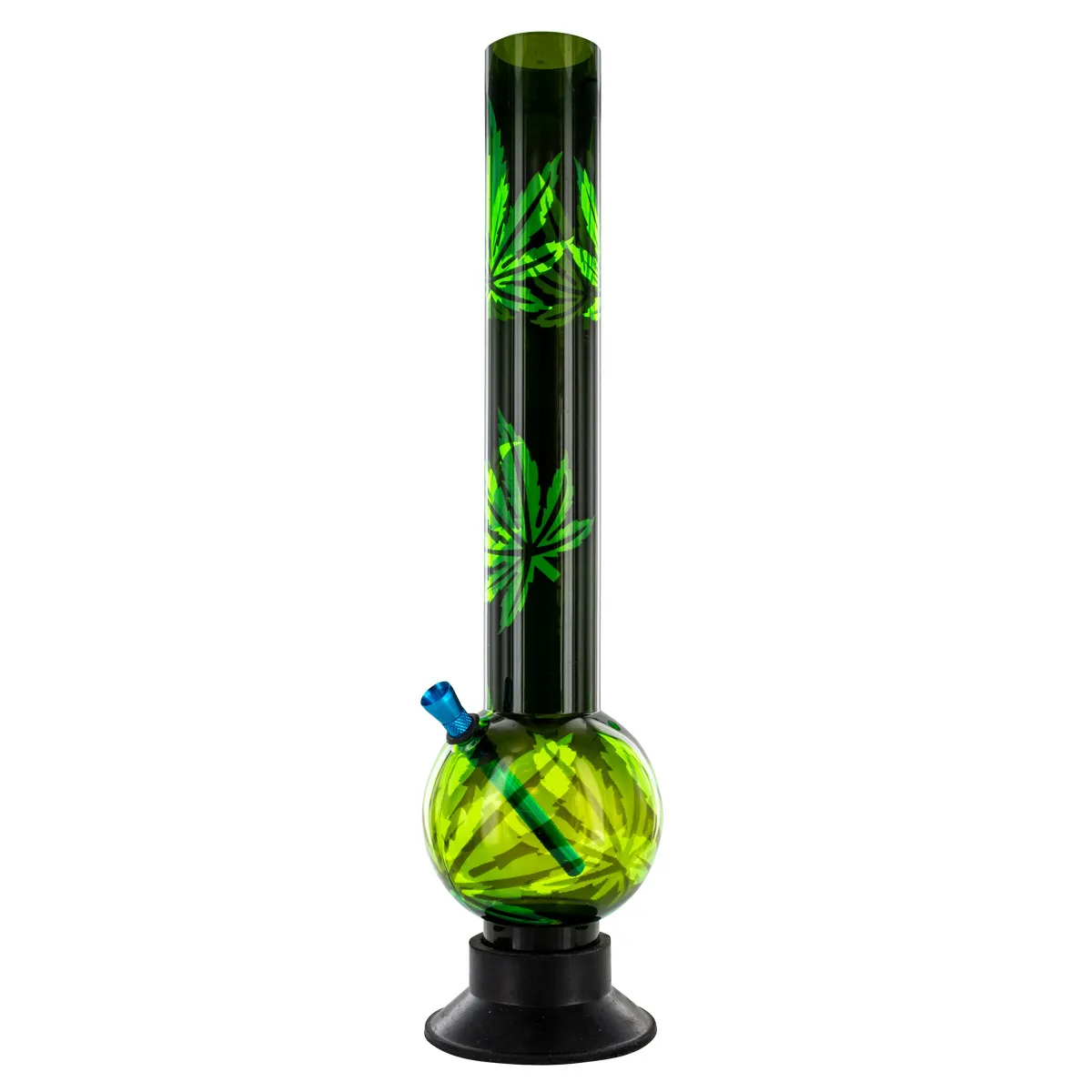 Acrylic Bong Dark Leaves