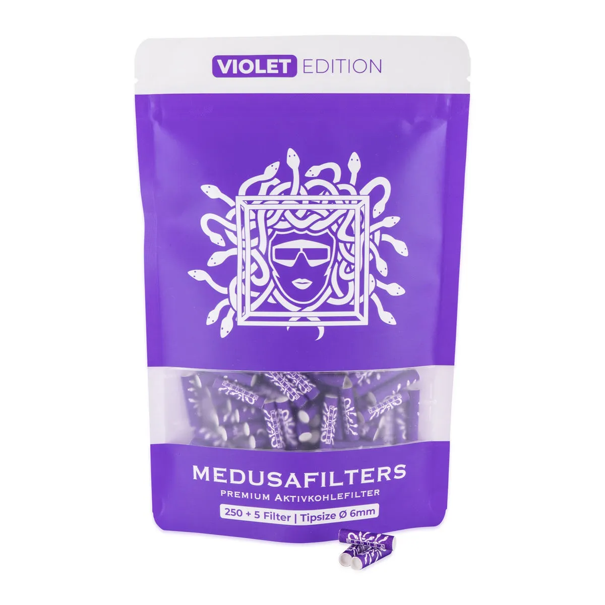 Activated Charcoal Tips Violet (Medusafilters) — image 3