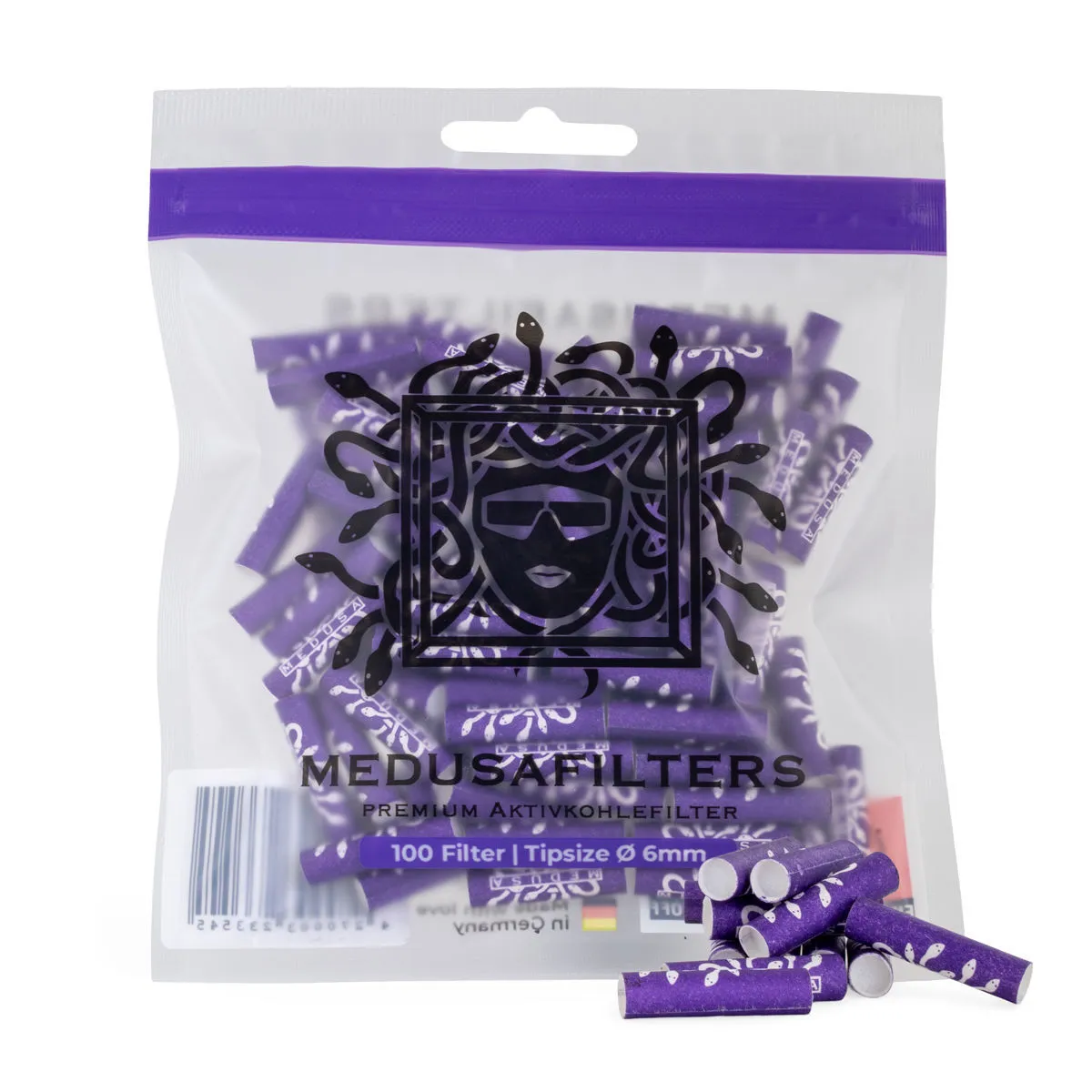 Activated Charcoal Tips Violet (Medusafilters) — image 4