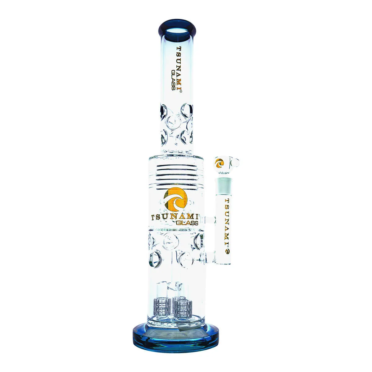 Barrel Showerhead Drum Honeycomb Bong 20'' (Tsunami Glass) — image 3