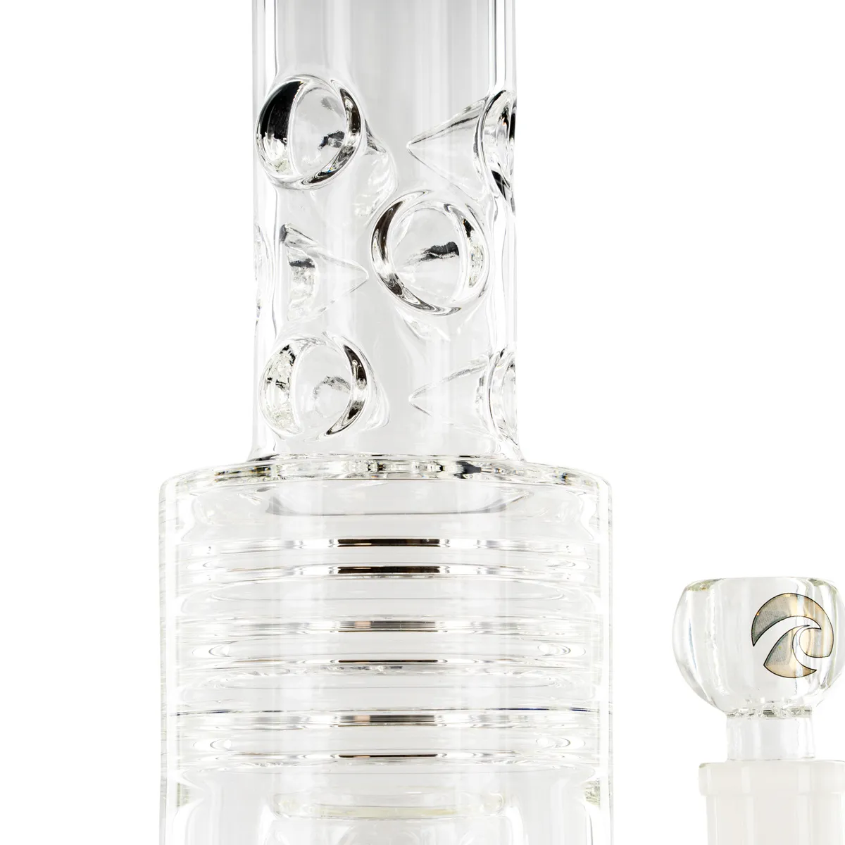 Barrel Showerhead Drum Honeycomb Bong 20'' (Tsunami Glass) — image 4