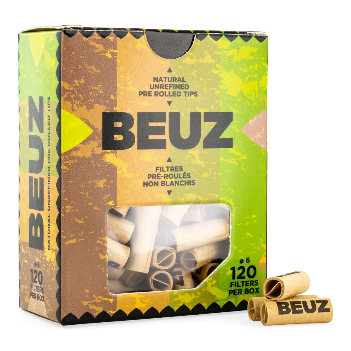 BEUZ Brown Pre-Rolled Tips (120 pcs)