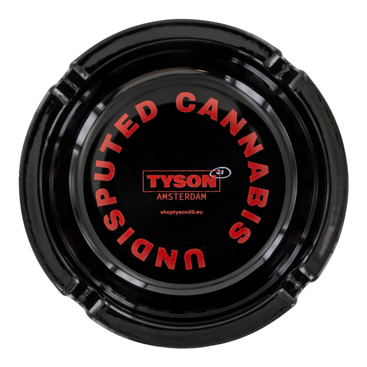 Black Glass Ashtray
