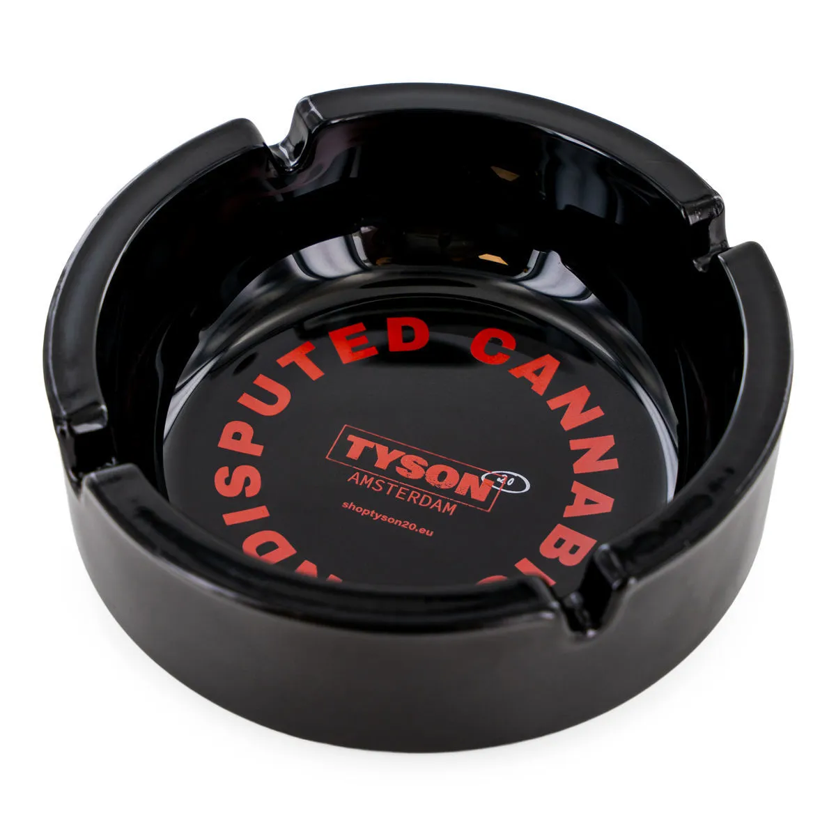 Black Glass Ashtray — image 2