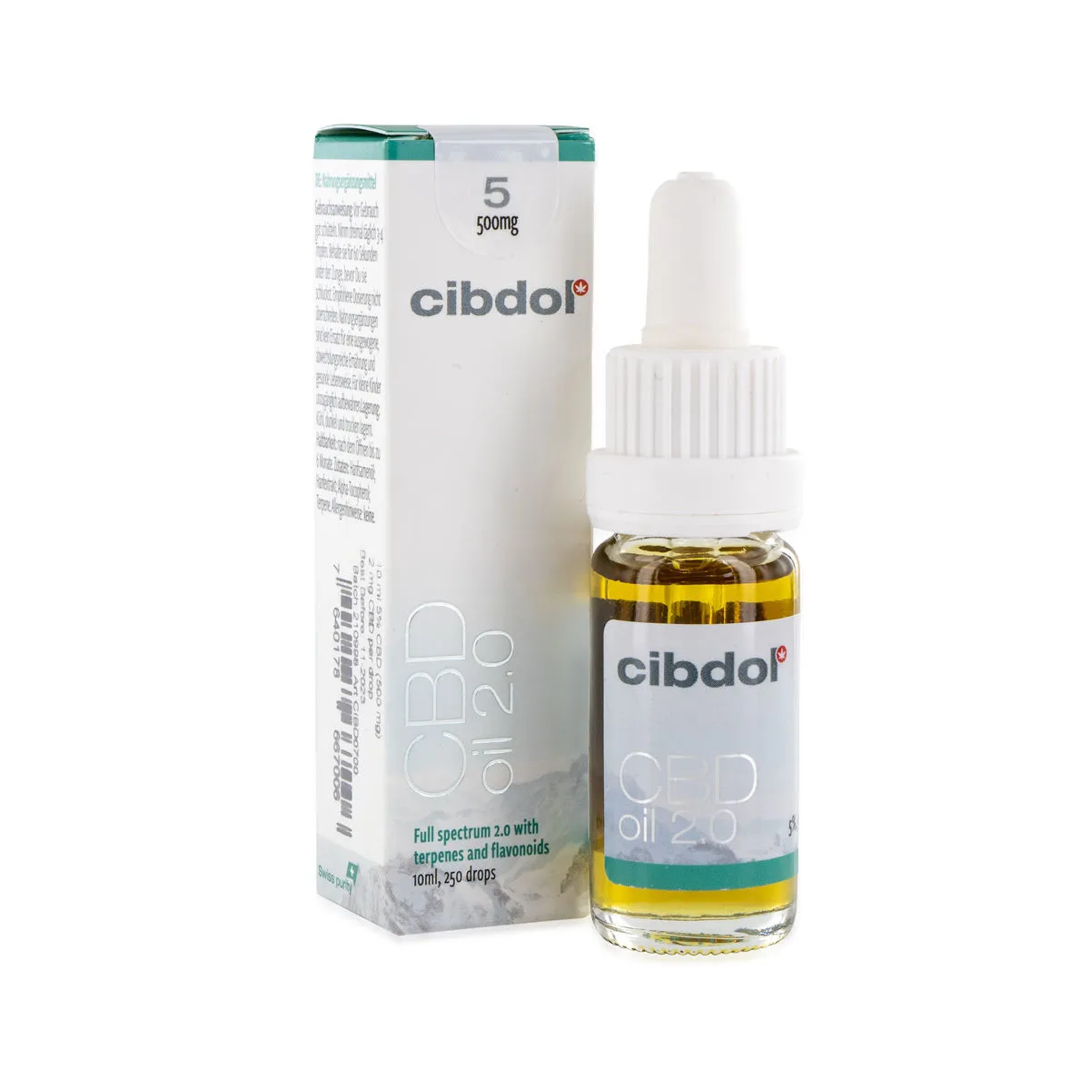 CBG Oil 5% + CBD 2.5% by Cibdol — 500mg CBG