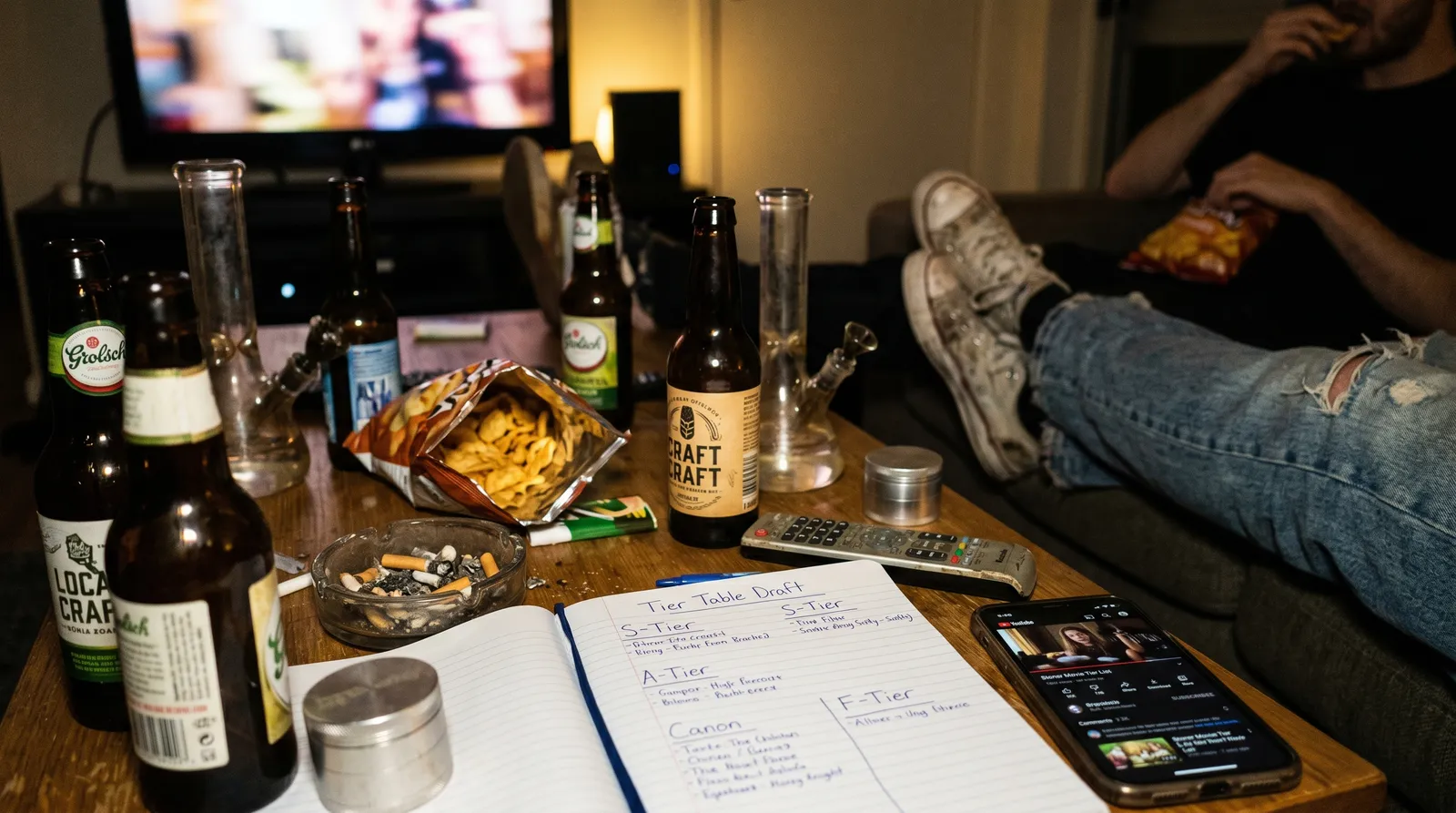 AZARIUS · Best stoner movies ranked — the tier table