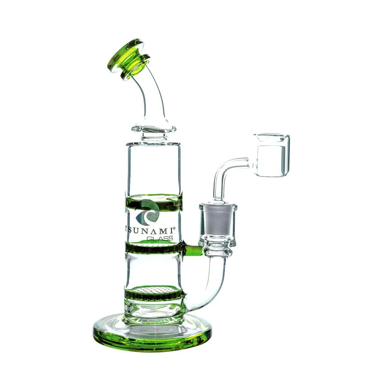 Double Honeycomb Turbine Dab Rig 8″ (Tsunami Glass) — image 2