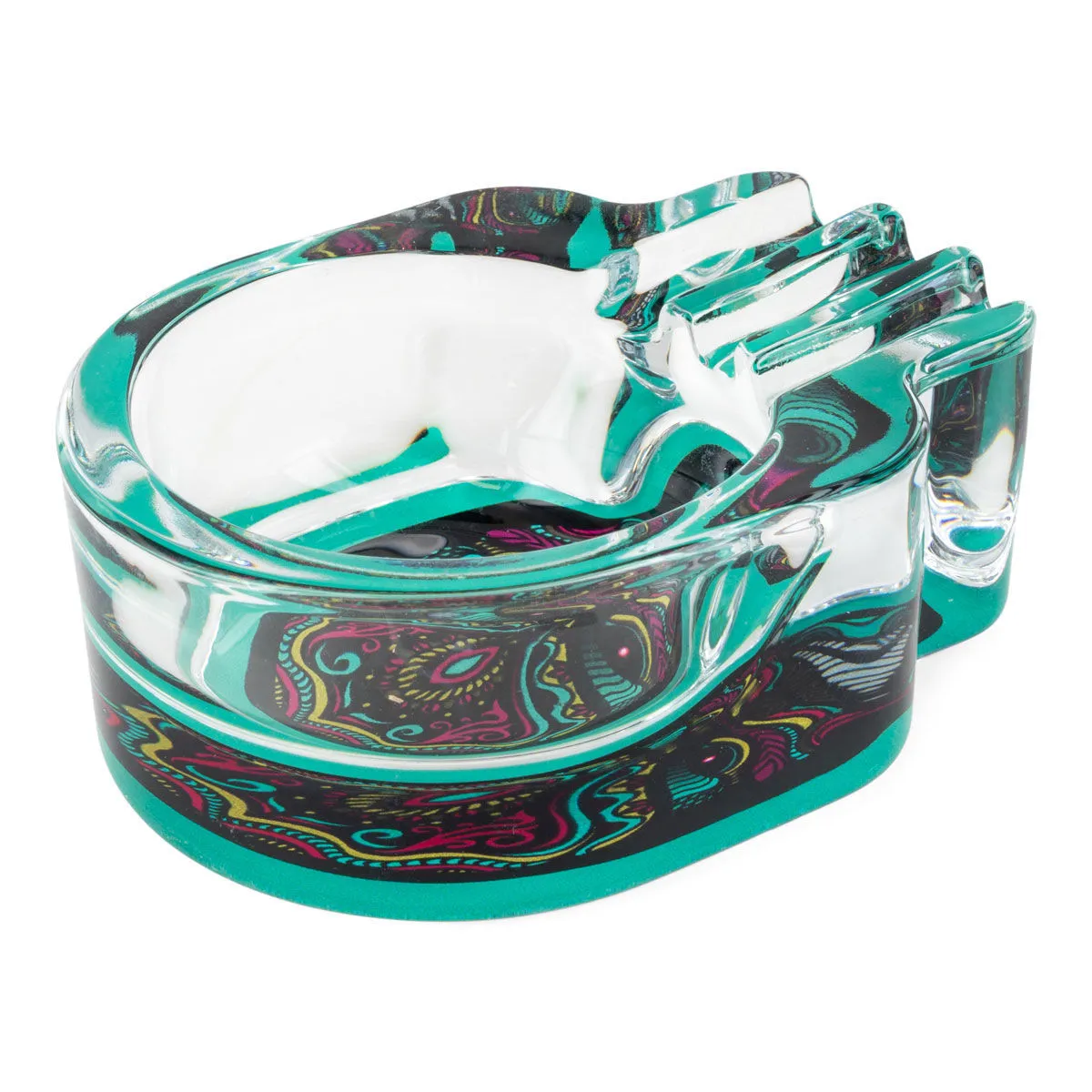 Glass Ashtray Skull — image 2