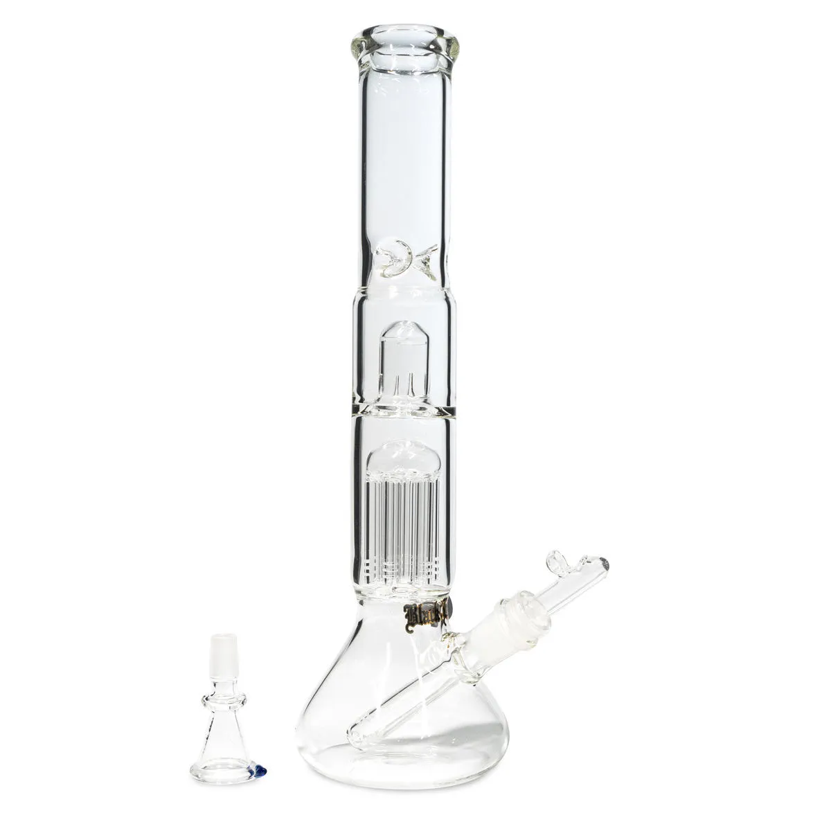Glass Herb And Oil Bong Black Leaf — image 2
