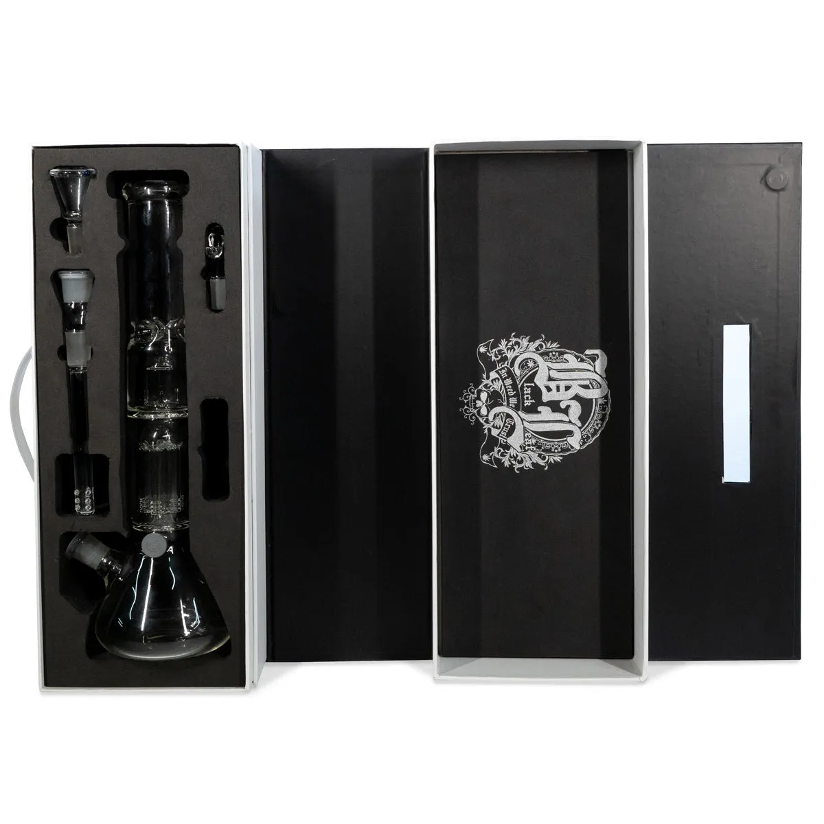 Glass Herb And Oil Bong Black Leaf — image 4