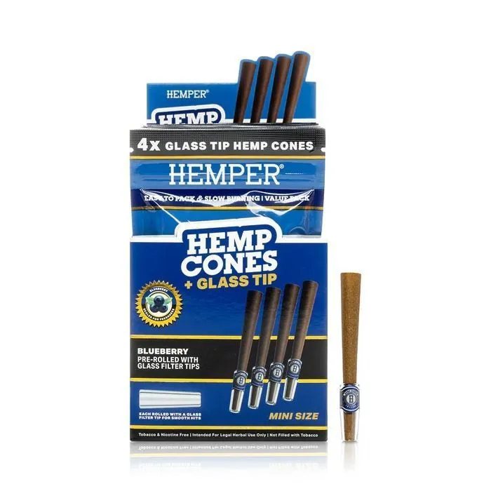 Hemp Cones 1¼ + Glass Tip 4PK — image 3