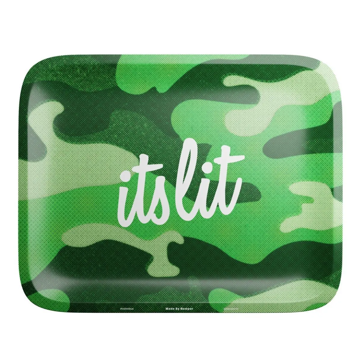 It's Lit! Light Green Camouflage Rolling Tray — image 2