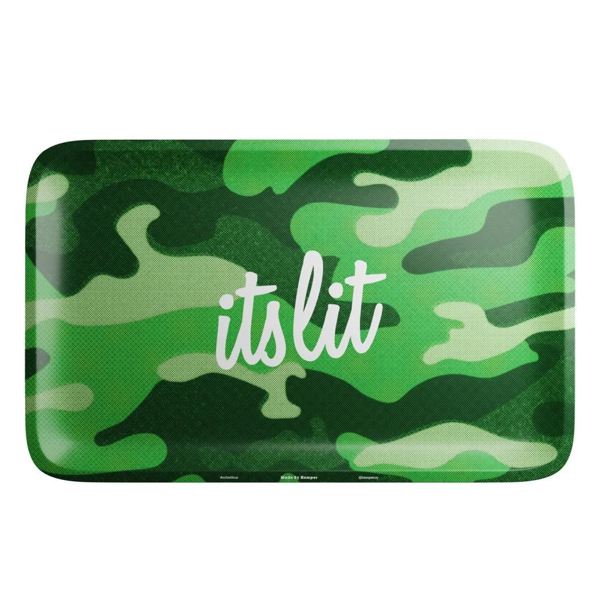 It's Lit! Light Green Camouflage Rolling Tray — image 3