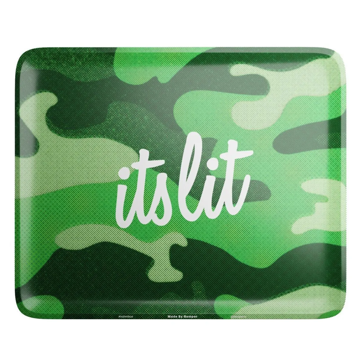 It's Lit! Light Green Camouflage Rolling Tray — image 4