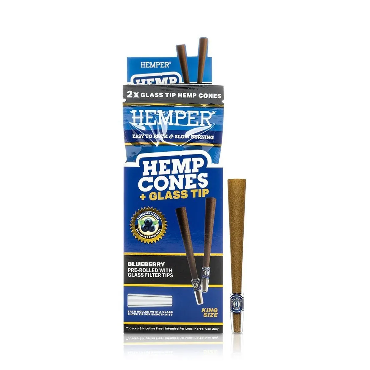 King Size Cones + Glass Tips 2PK — image 3