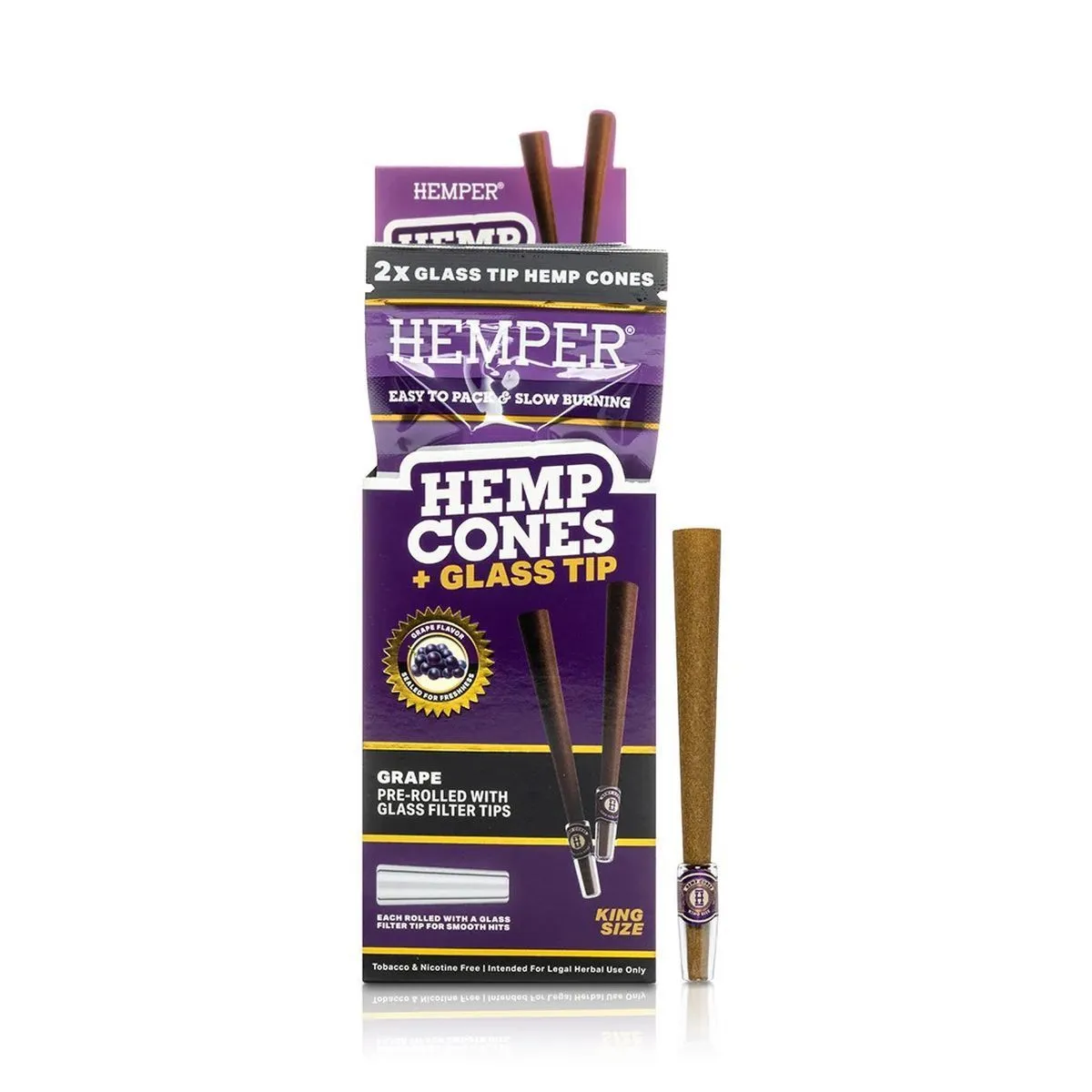 King Size Cones + Glass Tips 2PK — image 4