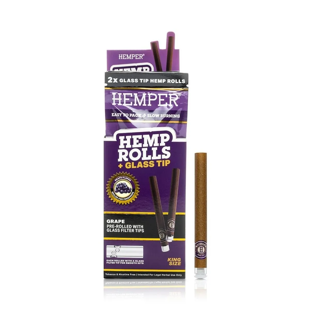 King Size Rolls + Glass Tip 2PK — image 3