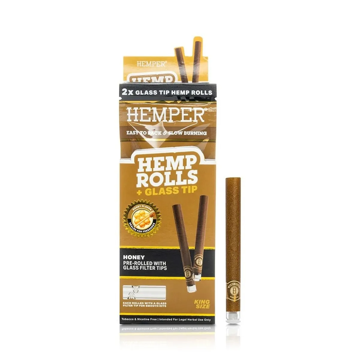King Size Rolls + Glass Tip 2PK — image 4