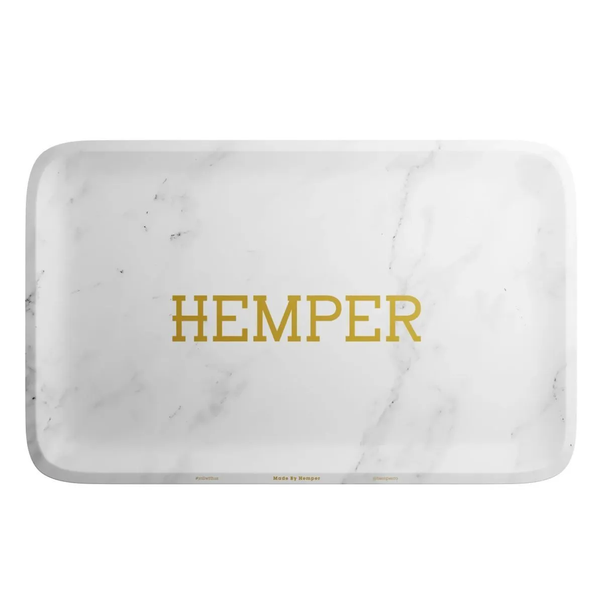 Luxe White Marble Rolling Tray — image 3