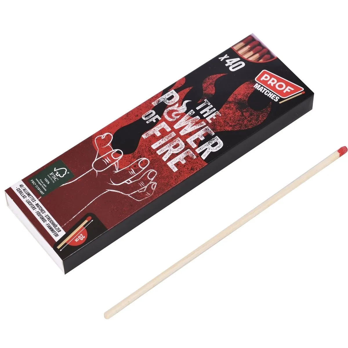 Matches 20cm (PROF) 40pcs — image 3