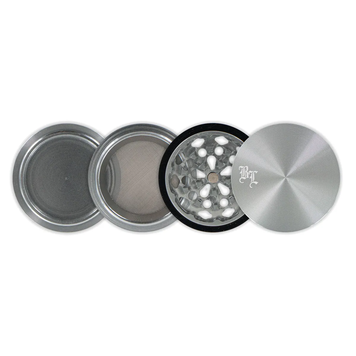 Metal Grinder Black Leaf Stacked — image 3