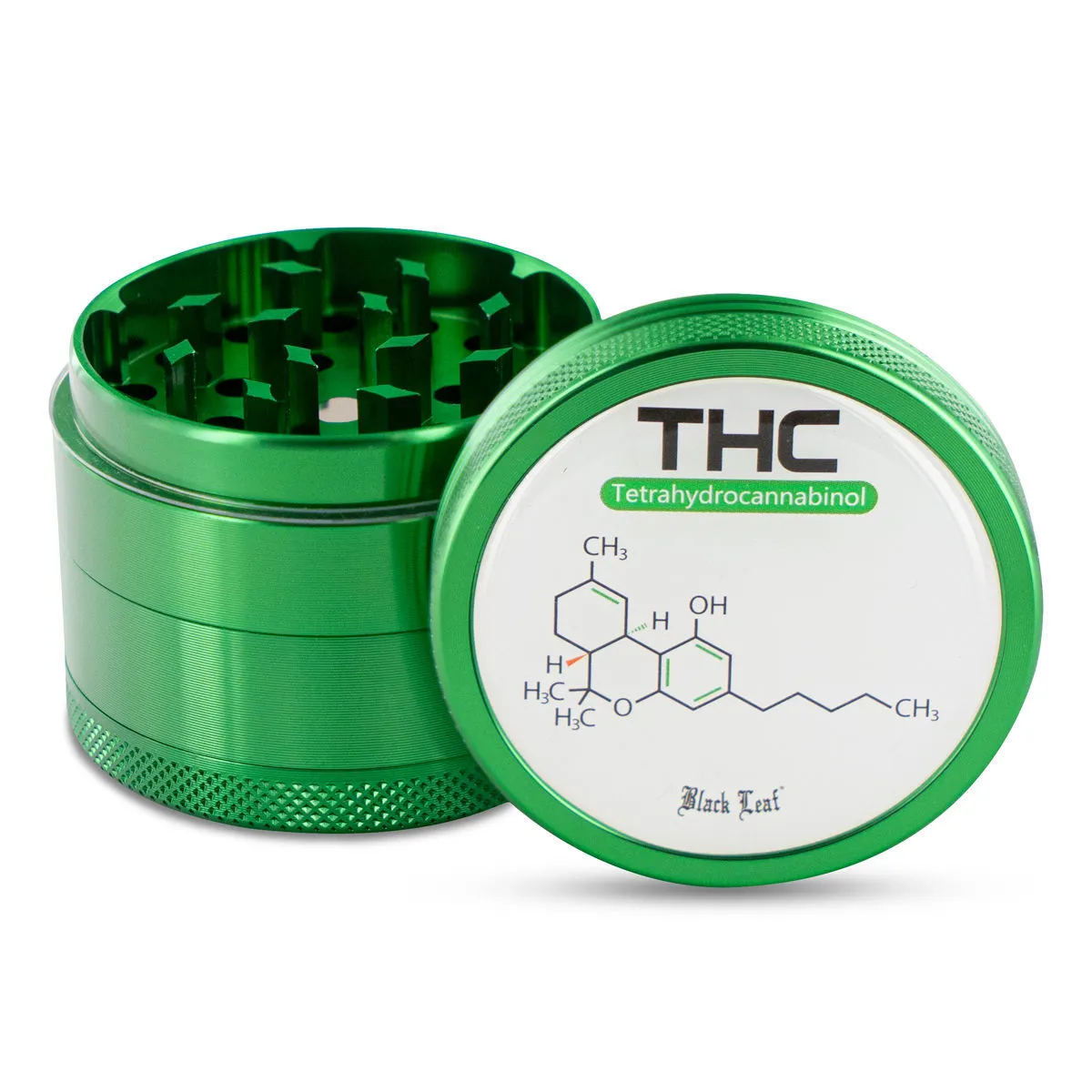 Metal Grinder Black Leaf THC — image 2