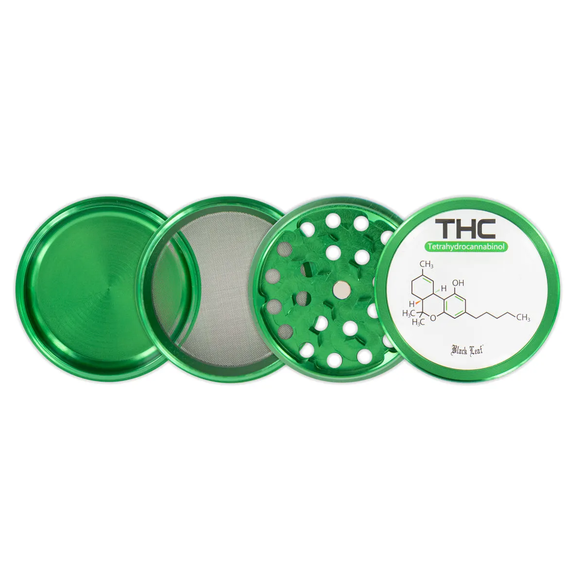 Metal Grinder Black Leaf THC — image 3