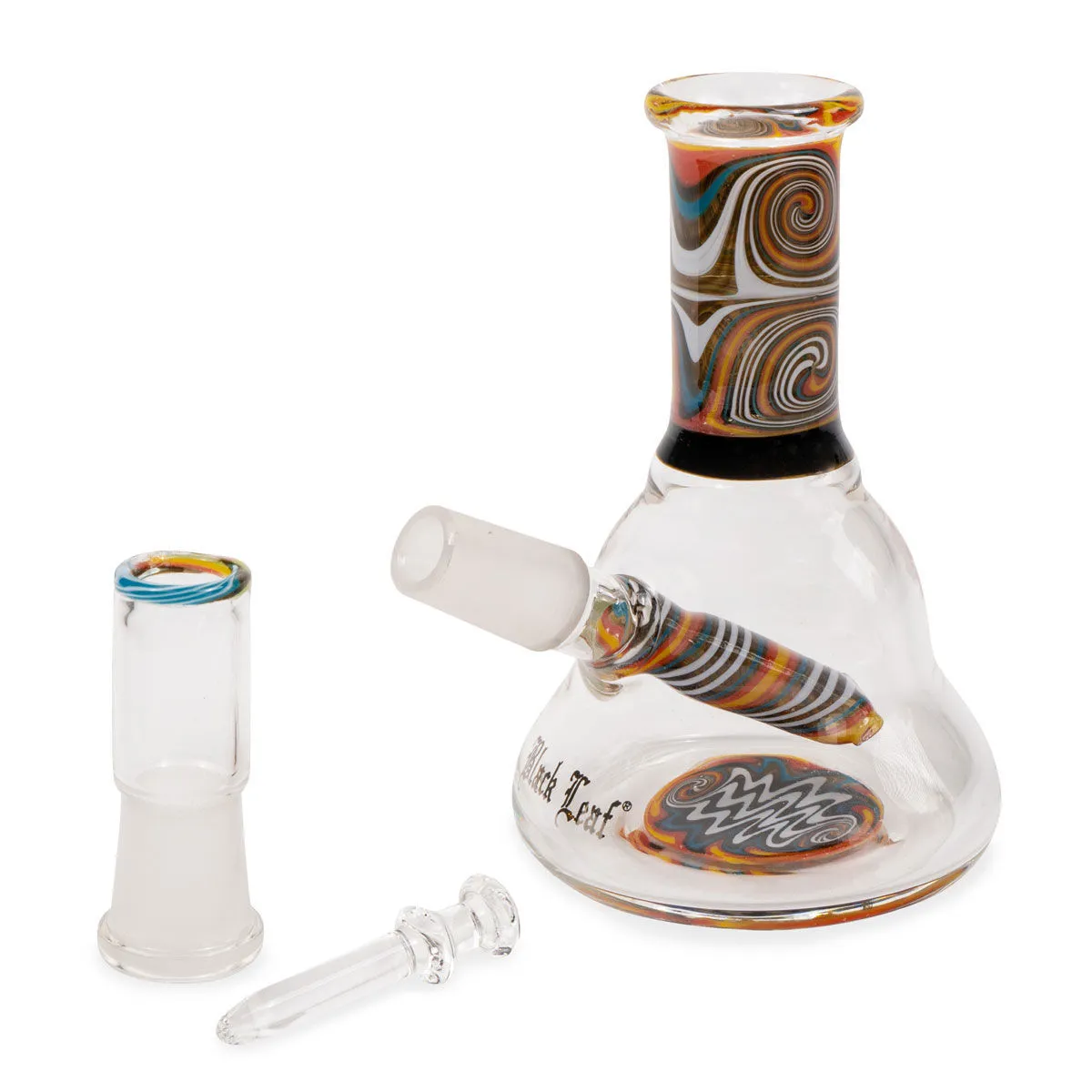 Mini Oil Bong Orange Swirl — image 2