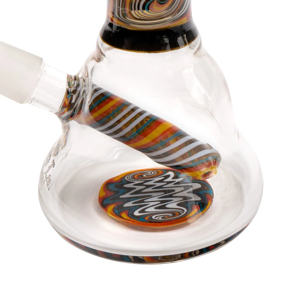 Mini Oil Bong Orange Swirl — image 3