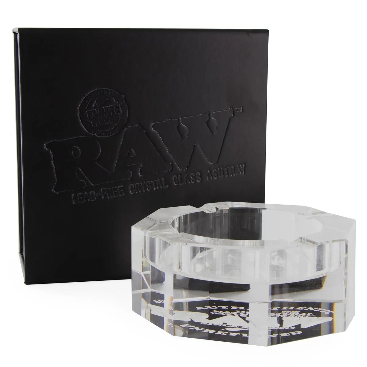 RAW Crystal Glass Ashtray — image 2