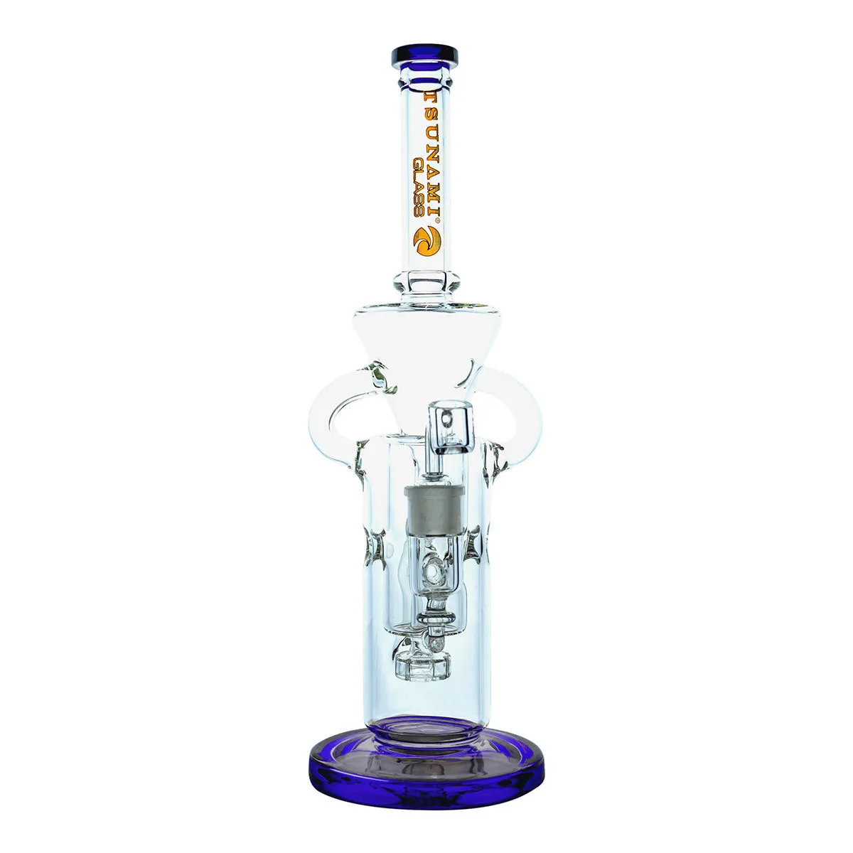 Shower Head Swiss Recycler Dab Rig 13'' (Tsunami Glass) — image 3