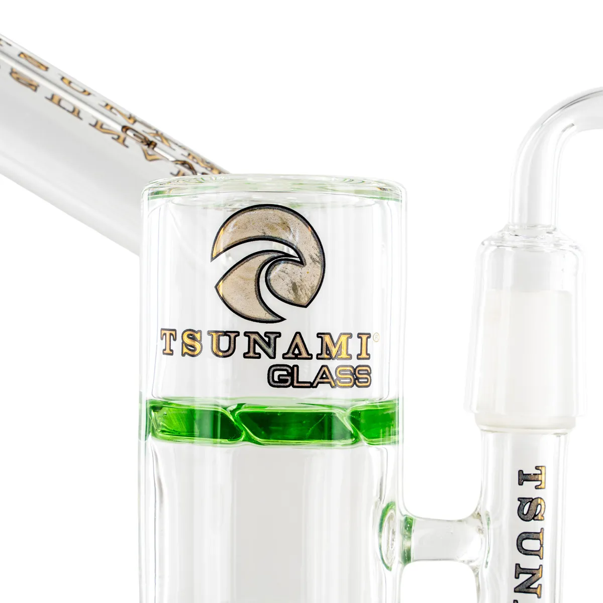 Side Neck Honey Turbine Dab Rig 9" (Tsunami Glass) — image 4