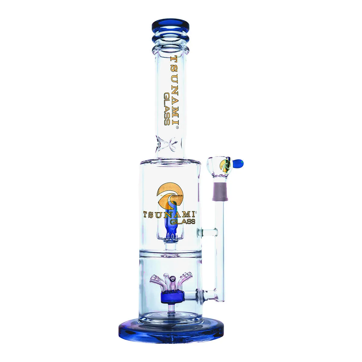 Sprinkler Cube Perc Bong 14'' (Tsunami Glass) — image 3