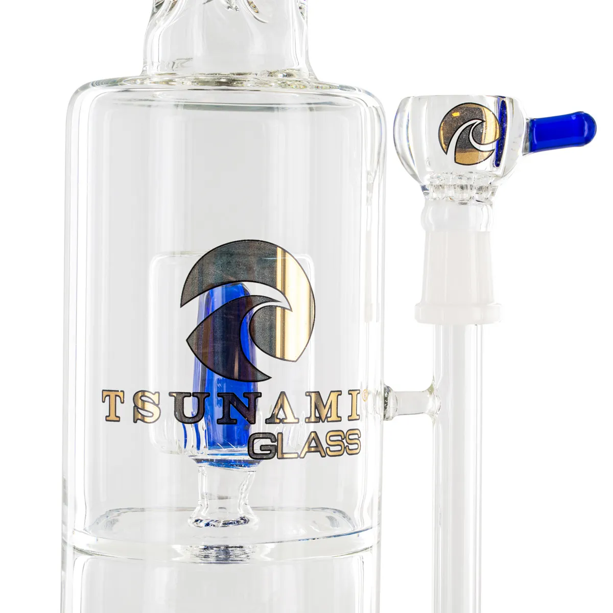 Sprinkler Cube Perc Bong 14'' (Tsunami Glass) — image 4