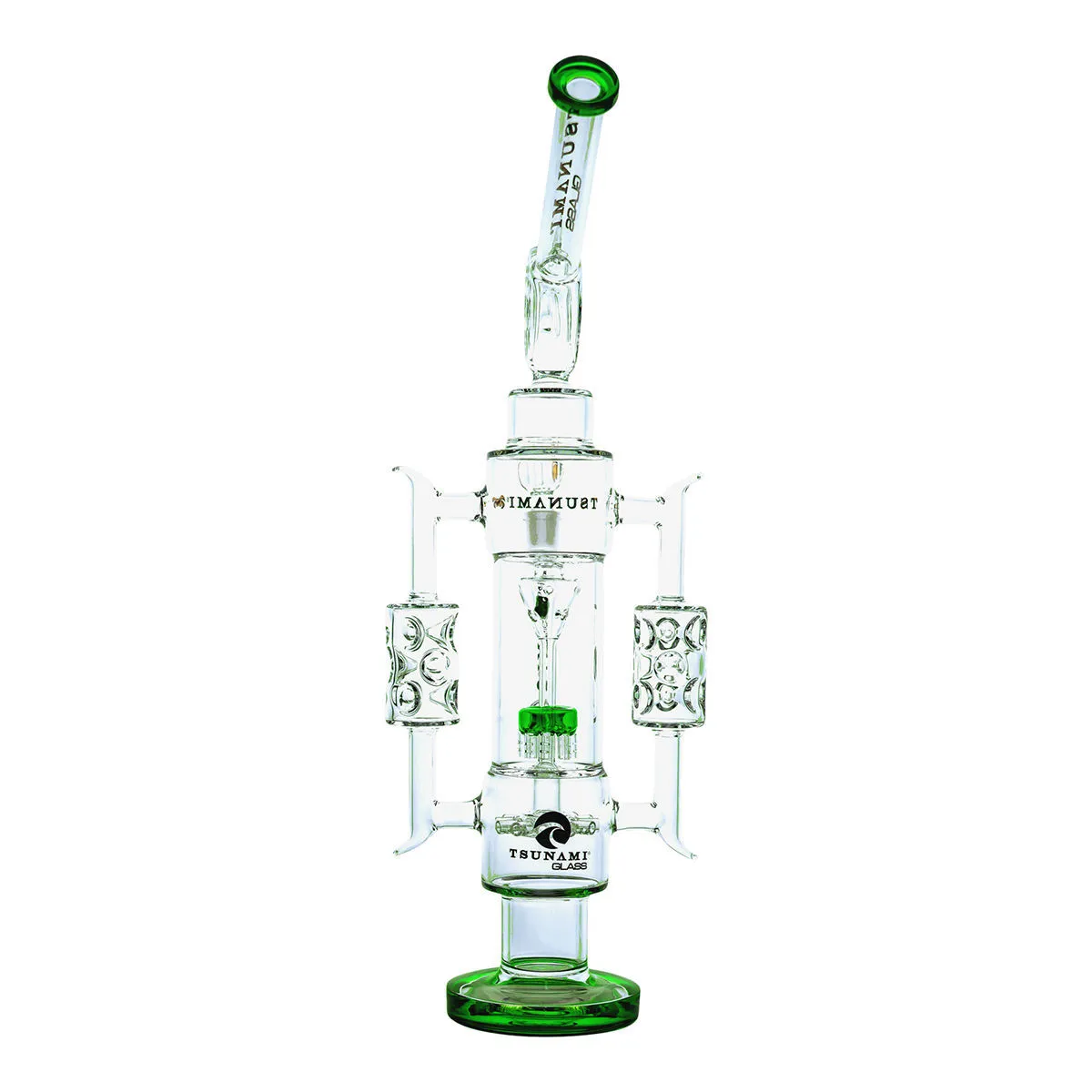 Sprinkler Shower Head Recycler Bong 20'' (Tsunami Glass) — image 3