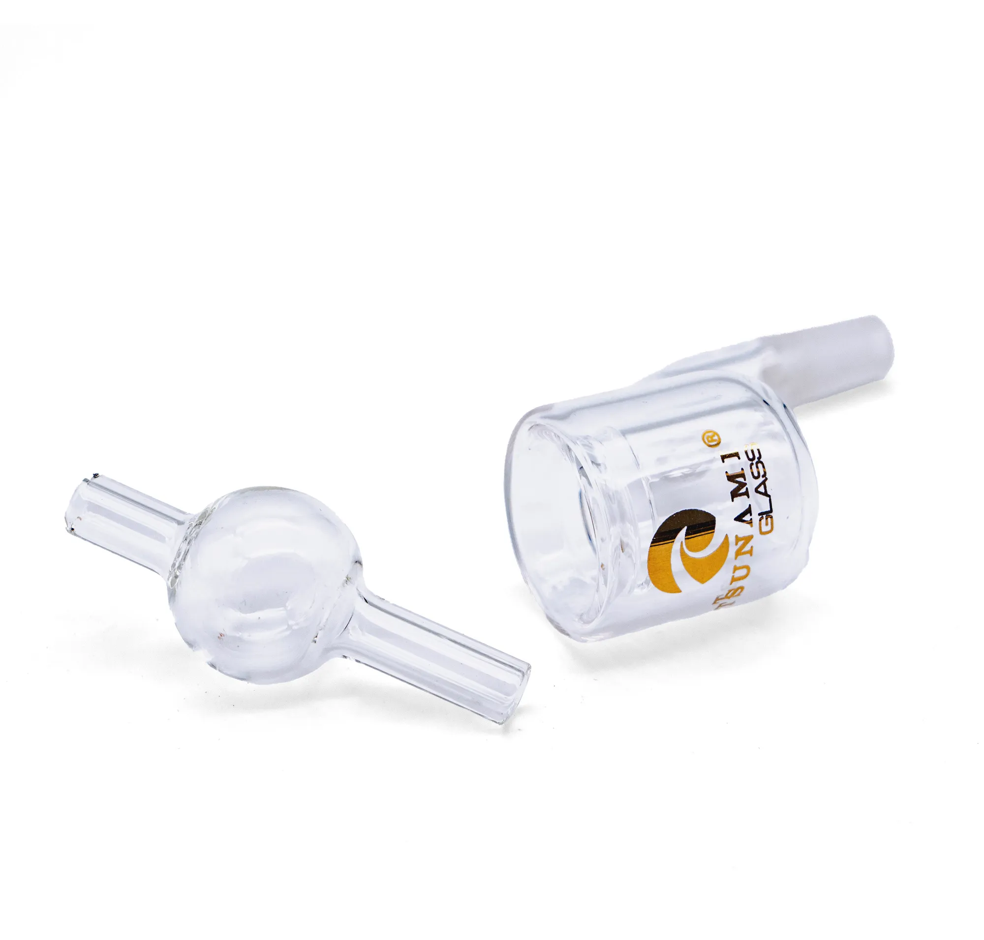 Thermal Quartz Banger with Carb Cap (Tsunami Glass)