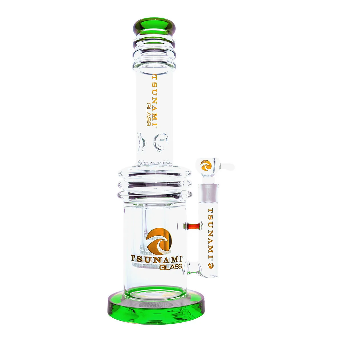 Triple Honeycomb Heart Perc Bong 17'' (Tsunami Glass) — image 2